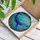 Stained Glass Blue Whale Underwater Scene - Home Decor Gift for Ocean Lover Stained Glass Suncatcher - 3