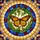 Monarch Butterfly Green Leaves Circular Mosaic - Everyday Home Decor Gift for Butterfly Lover Stained Glass Suncatcher - 5