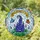Welcome Y'all Purple Lupine Wildflowers Blue Monarch Butterfly - Housewarming Home Decor Gift Stained Glass Suncatcher - 1