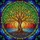 Tree of Life Gnarled Roots Canopy Mandala Jewel Tones Tiffany Glass - Home Decor Gift Stained Glass Suncatcher - 5