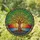 Tree of Life Gnarled Roots Canopy Mandala Jewel Tones Tiffany Glass - Home Decor Gift Stained Glass Suncatcher - 1