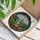 Brown White Rabbit Teacup Ornate Stained Glass Forest Mountains - Home Decor Gift Stained Glass Suncatcher - 3