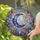 Crescent Moon Butterflies Star Charm Golden Chains Lotus Flowers Crystals - Home Decor Gift Stained Glass Suncatcher - 2