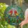 Scarlet Macaw Tropical Jungle - Home Decor Gift for Wildlife Lover Stained Glass Suncatcher - 2