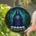 Skeletal Grim Reaper Glowing Eyeball Skulls Gnarled Trees Mossy Ground - Home Decor Gift Stained Glass Suncatcher - 2