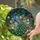 Magnificent Peacock Vibrant Floral Tiffany Glass Perching Bird - Home Decor Gift Stained Glass Suncatcher - 2