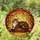 Tabby Cat on Wooden Ledge Autumn Leaves Branches - Autumnal Home Decor Gift for Cat Lover Stained Glass Suncatcher - 1