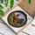Rooster Fanned Tail Mosaic Hills Circular Border - Farmhouse Decor Gift Stained Glass Suncatcher - 3