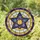 Elaborate Five-Pointed Star Cosmic Nebula Stained Glass Concentric Rings - Home Decor Gift Stained Glass Suncatcher - 1