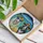 Cows in Sunglasses Floral Wreath Beach Scene - Home Decor Gift for Cow Lover Stained Glass Suncatcher - 3