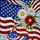 Patriotic American Flag Daisy Flowers - Home Decor Gift for Proud Americans Stained Glass Suncatcher - 5