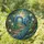 Peacock Butterfly Lanterns Cobblestone Path Forest - Home Decor Gift for Wildlife Lover Stained Glass Suncatcher - 1