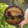 American Bison Sunset Mountains Landscape - Home Decor Gift for Wildlife Lover Stained Glass Suncatcher - 2