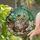 Long-haired Tabby Cat Stained Glass Garden Flowers - Home Decor Gift for Cat Lover Stained Glass Suncatcher - 2