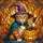 Tabby Cat Witch Hat Jack-o'-Lantern Halloween Home Decor - Cat Lover Gift Stained Glass Suncatcher - 5