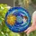 Feminine Sun Male Moon Faces Cosmic Sky Stars Planets - Home Decor Gift Stained Glass Suncatcher - 2