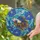 Betta Fish Blue Hibiscus Underwater Mosaic - Fish Lover Home Decor Gift Stained Glass Suncatcher - 2