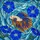 Betta Fish Blue Hibiscus Underwater Mosaic - Fish Lover Home Decor Gift Stained Glass Suncatcher - 5