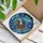 Betta Fish Blue Hibiscus Underwater Mosaic - Fish Lover Home Decor Gift Stained Glass Suncatcher - 3