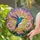 Stained Glass Hummingbird Daisy Flowers Sunrise Sunset Sky - Wildlife Home Decor Gift Stained Glass Suncatcher - 2