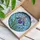 Tiffany Glass Iris Flower Blue Turquoise Mosaic - Home Decor Gift for Flower Lover Stained Glass Suncatcher - 3