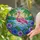 Tiffany Style Pink Flamingo Tropical Hibiscus Floral Landscape - Home Decor Gift Stained Glass Suncatcher - 2