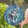 Playful Husky Puppy Ice Shards - Home Decor Gift for Dog Lover Stained Glass Suncatcher - 2