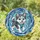 Playful Husky Puppy Ice Shards - Home Decor Gift for Dog Lover Stained Glass Suncatcher - 1