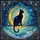 Black Cat Golden Crescent Moon Twinkling Stars - Cat Lover Home Decor Gift Stained Glass Suncatcher - 5