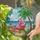Pink Flamingo Beach Chair Palm Tree Ocean Scene - Home Decor Gift for Beach Decor Stained Glass Suncatcher - 2
