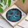 Iridescent Hummingbird Red Roses Tiffany Glass - Home Decor Gift for Bird Lover Stained Glass Suncatcher - 3