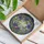 Purple Blue Star Bell Flowers Golden Sun Ocean Landscape Filigree Gem Border - Home Decor Gift Stained Glass Suncatcher - 3