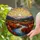 Rising Sun River Autumn Trees Mountain Hills Landscape - Home Decor Gift for Nature Lover Stained Glass Suncatcher - 2
