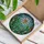 Faceted Crystal Daisy Tiffany Glass Lush Foliage - Home Decor Gift for Flower Lovers Stained Glass Suncatcher - 3