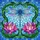Dragonfly Lotus Flowers Leaves Stained Glass - Home Decor Gift for Wildlife Lovers Stained Glass Suncatcher - 5