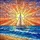 Majestic Sailboat Ocean Waves Sandy Beach Sunset Scene - Nautical Home Decor Gift for Sailors Stained Glass Suncatcher - 5