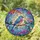 Colorful Songbird Branch Leaves Flower Buds Garden Home Decor Gift Stained Glass Suncatcher - 1