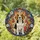 Beagle Dog Tiffany Stained Glass Floral Mosaic - Dog Lover Home Decor Gift Stained Glass Suncatcher - 1