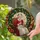 Mrs. Claus Popcorn Garland Christmas Wreath Cozy Interior - Holiday Home Decor Stained Glass Suncatcher - 2