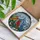 Cardinal Blue Jay Holly Tiffany Glass Winter Landscape Scene - Home Decor Gift for Bird Lover Stained Glass Suncatcher - 3