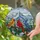 Cardinal Blue Jay Holly Tiffany Glass Winter Landscape Scene - Home Decor Gift for Bird Lover Stained Glass Suncatcher - 2