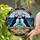 Atlantic Puffins Seashell Ocean Scene - Wildlife Lover Home Decor Gift Stained Glass Suncatcher - 2