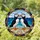 Atlantic Puffins Seashell Ocean Scene - Wildlife Lover Home Decor Gift Stained Glass Suncatcher - 1