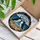 Atlantic Puffins Seashell Ocean Scene - Wildlife Lover Home Decor Gift Stained Glass Suncatcher - 3