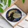 Black Cat Angel Wings Golden Moon Celestial Mosaic - Home Decor Gift for Cat Lover Stained Glass Suncatcher - 3