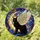 Black Cat Angel Wings Golden Moon Celestial Mosaic - Home Decor Gift for Cat Lover Stained Glass Suncatcher - 1