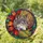 Wolf Head Yellow Corn Dreamcatcher Leaves Mosaic Botanical - Home Decor Gift Stained Glass Suncatcher - 1