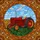 Tiffany Glass Farm Tractor Red Berries Sky Clouds - Farmhouse Home Decor Gift Stained Glass Suncatcher - 5
