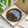 Tiffany Glass Farm Tractor Red Berries Sky Clouds - Farmhouse Home Decor Gift Stained Glass Suncatcher - 3