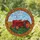 Tiffany Glass Farm Tractor Red Berries Sky Clouds - Farmhouse Home Decor Gift Stained Glass Suncatcher - 1